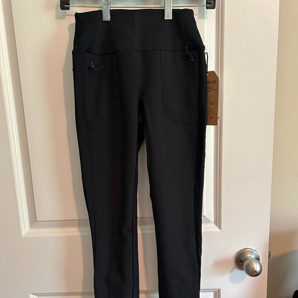 Avalanche High Waisted Ankle Black Leggings Pants Women's Size XS - NEW